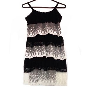 *EUC* Second Skin NYC Layered Blouse